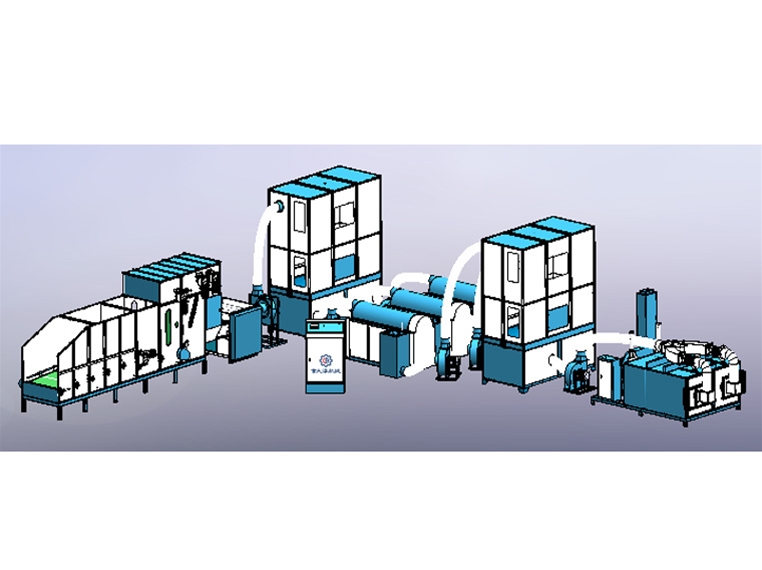 Full-automatic Ball Fiber Making And Bagging production line